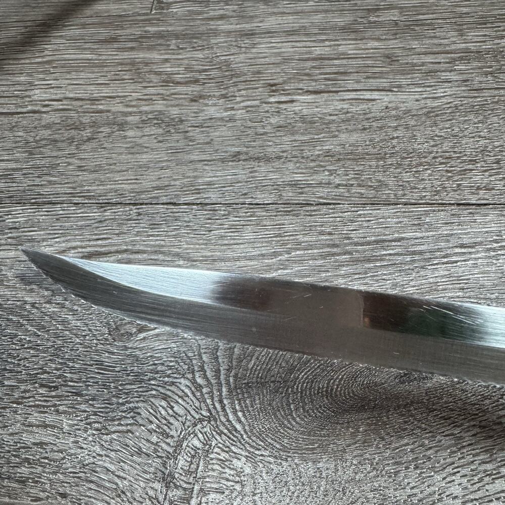 CUTCO 1729 JG Meat CARVING KNIFE Serrated 7" Blade WHITE PEARL Swirl 12" USA - Picture 4 of 11
